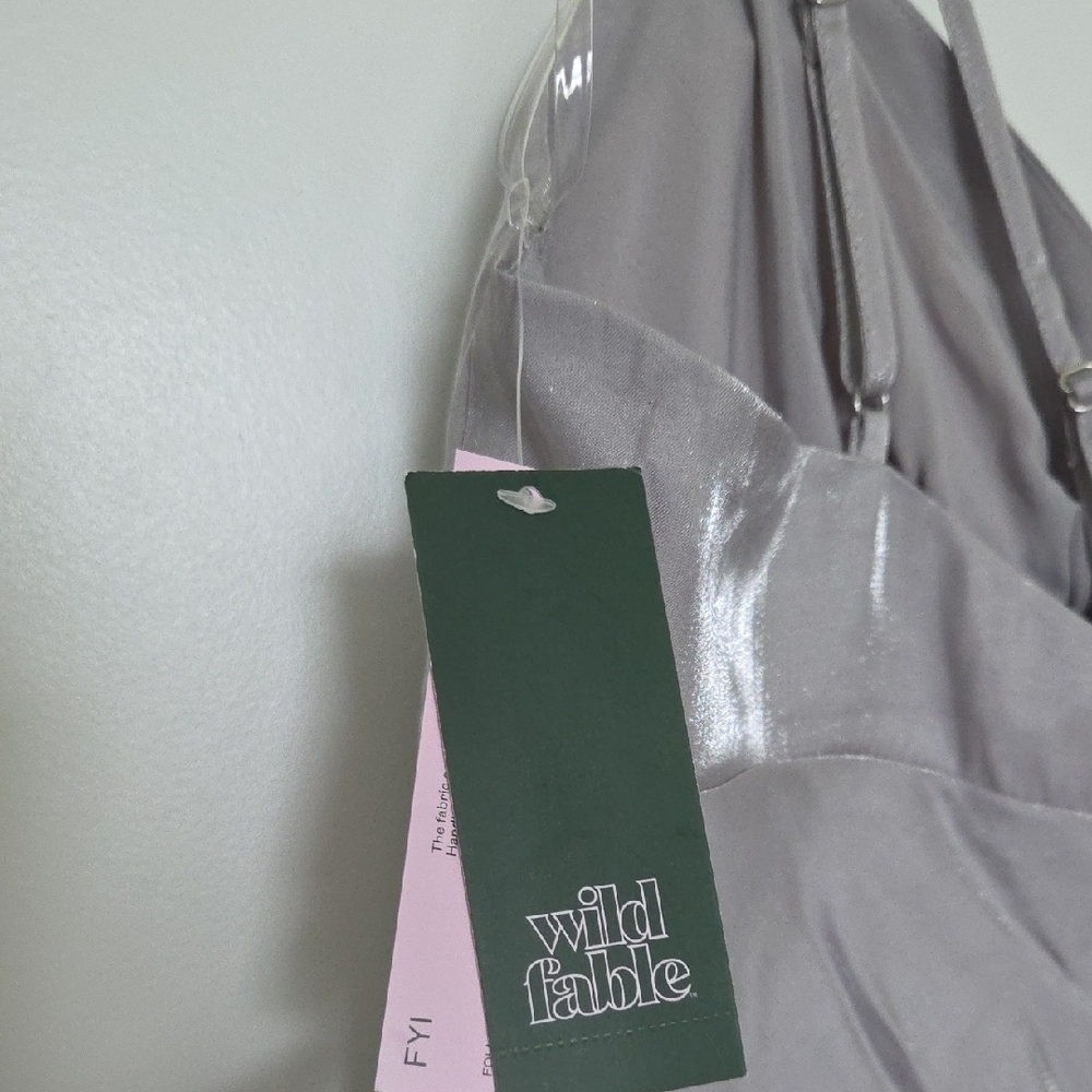 Wild Fable Silverish Gray Chemise Soft Fabric Sleek Design - Picture 11 of 13